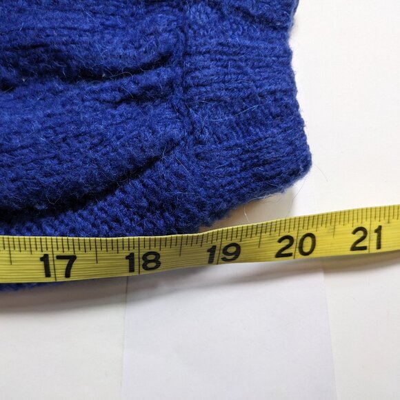 For Love and Lemons Knitz Mia Pointelle Cobalt Royal Blue Pullover Sweater Small - Picture 13 of 13